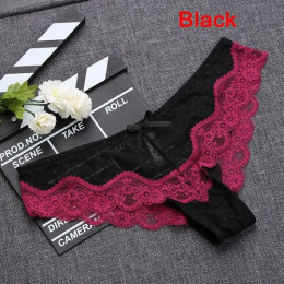 1PC miękkie oddychające Sexy kobiety majtki Low-Rise figi Hollow figi Ultra cienkie bielizna majtki koronkowe Lady lato G-string