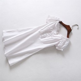 Kobiety wzburzyć krawędziach szyi Mini sukienka z dmuchanym na ramię w stylu Vintage koronki do przodu sukienka