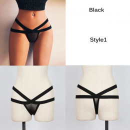 1PC moda kobiety wiosna lato Sexy koronki bandaż Hollow majtki przezroczyste stringi stringi elastyczne paski bielizna