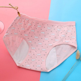 FallSweet dla kobiet o majtki bawełniane wyciek dowód bielizna menstruacyjna fizjologiczne majtki M L XL
