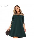 COCOEPPS sukienka dla kobiet 5XL Plus rozmiar 6XL siatki luźne plisowana vestidos duży rozmiar ubrania damskie szata femme letni