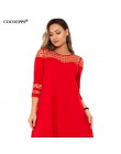 COCOEPPS sukienka dla kobiet 5XL Plus rozmiar 6XL siatki luźne plisowana vestidos duży rozmiar ubrania damskie szata femme letni