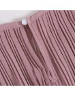 Przytulne kobiety bluzka z szyfonu moda jednolity kolor bez rękawów Ruched Camisole długie ubrania damskie kobiet harajuku H