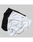 Nowa damska bielizna figi bawełniane majtki bielizna bawełna wysokie nogi majtki dostępne w czarny & biały-Black & White