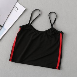 2018 lato nowy mody kobiety Sexy krótka kamizelka krótkie topy Camisole top typu crop tank bez rękawów miękkiej bawełny T Shirt 