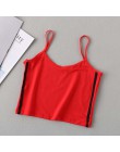 2018 lato nowy mody kobiety Sexy krótka kamizelka krótkie topy Camisole top typu crop tank bez rękawów miękkiej bawełny T Shirt 