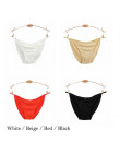 BllooBeell 4 sztuk niskiej talii damskie bielizna-majtki Sexy modalne figi Bikini stałe kobiece stringi bez szwu pani G String r