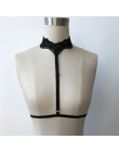 Modne seksowne szelki damskie nakładane na biustonosz ozdobne strapsy z koronkowym chokerem w kolorze białym czarnym