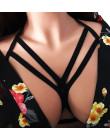 Hot kobiety Sexy Hollow Strappy biustonosz bandaż biustonosz Halter Crop Top bez szwu Bralette Camis Crossback biustonosze biust