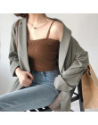 8 kolory Mihoshop Ulzzang koreański Korea kobiety moda odzież lato na co dzień Preppy podstawowe czysty Camisole