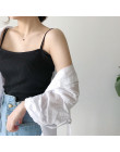 8 kolory Mihoshop Ulzzang koreański Korea kobiety moda odzież lato na co dzień Preppy podstawowe czysty Camisole