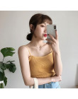 8 kolory Mihoshop Ulzzang koreański Korea kobiety moda odzież lato na co dzień Preppy podstawowe czysty Camisole