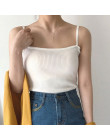 8 kolory Mihoshop Ulzzang koreański Korea kobiety moda odzież lato na co dzień Preppy podstawowe czysty Camisole