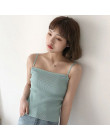 8 kolory Mihoshop Ulzzang koreański Korea kobiety moda odzież lato na co dzień Preppy podstawowe czysty Camisole