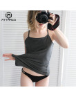 ATTRACO kobiety Camisole Tank topy podstawowe Camis bawełniane miękkie zbudowany w Self regulowany paski bielizna nocna odzież d