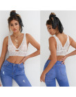 HIRIGIN kobiety koronki kwiatowy Bralette Bralet biustonosz stanik Crop Top Cami Tank Crop noc sexy bielizna