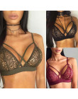 Gorset Crop Top koronki Bralette kobiety Sexy koronkowa, szydełkowana, z kwiatowym wzorem Feminina biustonosze Bralette Camis ka