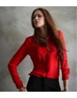 Kobiety bluzki sprzedaż bezpośrednia przycisk stałe 2019 jesień nowa koszula z długim rękawem kobieta szyfonowa damska Slim odzi