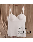 Damskie Allure Camisole niezbędne bez szwu odzież sportowa regulowany małe paski Intimates Tank Top 70 75 80 85 B C kubek