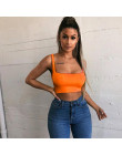 Kobiety Sexy Spaghetti pasek szczupła jednolity kolor Tank topy 2018 lato elastyczna Crop Top Camis kobiet na co dzień koszulka 