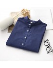 Z długim rękawem biały niebieski kobiet Oxford koszule Plus rozmiar 2019 nowy na co dzień kobieta biuro bluzka kobiet nosić wyso