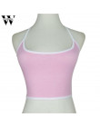 Bielizna 2018 moda damska Boho zbiornik stanik biustonosz kamizelka Crop Top Bralette bluzka Cami wysokiej jakości seksowna biel