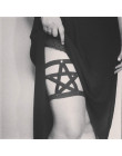 2017 nowy pastelowe goth pentagram pas do pończoch gothic biust stóp bondage sexy kobiety pas do pończoch klatka bondage bielizn