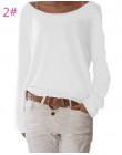 Seksowna bawełniana bluzka z długim rękawem damska młodzieżowa dla kobiet z okrągłym dekoltem luźna oversize