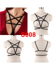 Pentagram Bondage uprząż ciała bielizna Goth Crop topy klatka biustonosz bielizna szelki szelki paskowe biustonosz Rave Wear dla