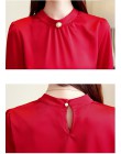 Elegancka bluzka damska bez rękawów szyfonowa z ze stójką biała beżowa czerwona zielona wizytowa modna