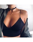 New arrival europejski modny biustonosz kobiety crop top moda szczupła seksowna gorący czarny kamizelka bralette konfekcji damsk