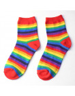 [WPLOIKJD] młodzieży piękne piękne Kawaii dziewczyna Rainbow skarpety wygodne japońskie Harajuku elegancki Calcetines Mujer skar