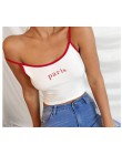 Kobiet miód list pasek Tank Tops 2018 kobiece Slip Crop topy Sexy Camis klub kamizelki biały czerwony damskie krótkie przylegają