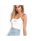 Kobiet miód list pasek Tank Tops 2018 kobiece Slip Crop topy Sexy Camis klub kamizelki biały czerwony damskie krótkie przylegają