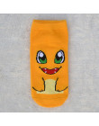 1 para Cute Cartoon Anime kobiety krótkie skarpetki Pokemon Pikachu/Squirtle/Psyduck/Charmander kobiety lato krótkie skarpetki d