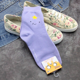 Anime przygoda czas z Finn i Jake skarpety Ice król Lumpy Space księżniczka zabawy słodkie skarpetki damskie jesień zima żółty b