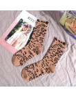 10 kolorów wiosna kobiet skarpetki bawełniane leopard wzór ciepłe śmieszne skarpetki harajuku kobiet dorywczo śmieszne słodkie s