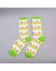 Moda szczęśliwy śmieszne skarpetki bawełna miękkie Sox piękny krzywa kobiety panie dziewczyny Harajuku ptak puppy kot sztuki ska