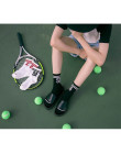 Nowe damskie skarpety sportowe koreańska wersja rury bawełna wiosna średniej grubości dwa bary studenci białe bawełniane skarpet