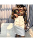 Neploe nowy Sexy Slash Neck Off ramię Blusas kobiety 2019 wiosna letni kwiat koszule z długim rękawem bluzka w stylu Vintage top