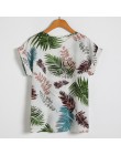 Softu Hot lato kobiet dorywczo bluzka koszula kwiatowy szyfonowa druku O Neck z krótkim rękawem Lady Top luźne Blusas