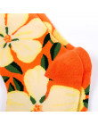 Rozmiar 36-43 moda kobiety skarpetki kwiat wzór długie rury skarpetki kolorowe kreatywny oddychająca sukienka skarpetki damskie 