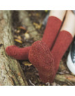 CHAOZHU jesień zima wełna zagęścić ciepłe podstawowe stałe kolory skarpety żebra luźne ułożone podstawy skarpetki damskie