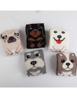 [WPLOIKJD] koreański Calcetines bawełniane drukowanie Tube skarpetki Harajuku śliczne pies mops śmieszne skarpetki kobiety Carto
