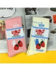 [COSPLACOOL] sztuki bawełniane załogi drukowane śmieszne skarpetki mleko truskawkowe śliczne skarpety kobiety Divertidos znaków 