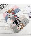 28 styl 10 sztuka  5 par/partia śliczne Harajuku skarpetki w zwierzątka kobiet lato koreański kot niedźwiedź królik Funny Low C