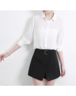 Nowy koszula damska klasyczna szyfonowa bluzka kobiet Plus rozmiar luźna bluzka z długim rękawem Casual koszule Lady prosty styl