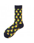 2019 New Arrival moda skarpetki kobiety wiśni/ananas/grejpfrut żakardowe Unisex załogi szczęśliwy skarpetki Calcetines kobiety/m