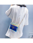 Crossbody torby dla kobiet 2019 laserowe przezroczyste torby moda kobiety koreański styl torba na ramię torba pcv wodoodporna to