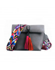 EXCELSIOR kobiet torba peeling PU Crossbody torby luksusowe torebki damskie torby projektant bolso mujer kolorowy pasek sac głów